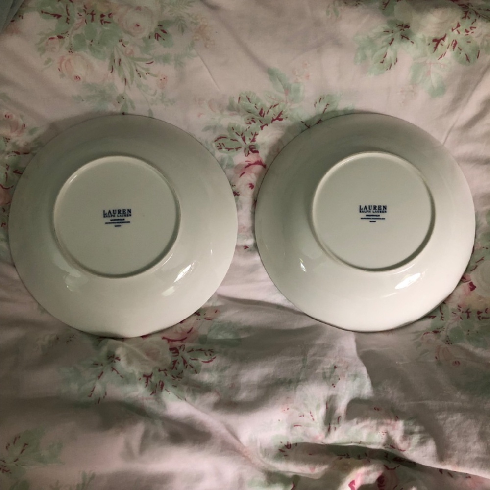 Ralph Lauren set of 2 discontinued Mandarin Blue chinoiserie coupe soup bowls - Picture 2 of 11